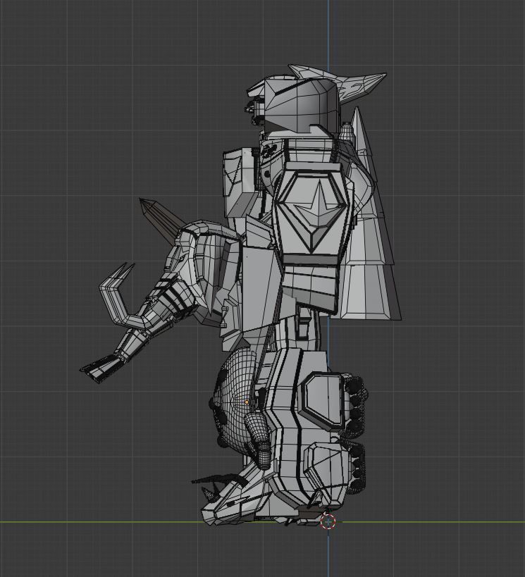 Mega Dragonzord - Power Ranger 3D model_12