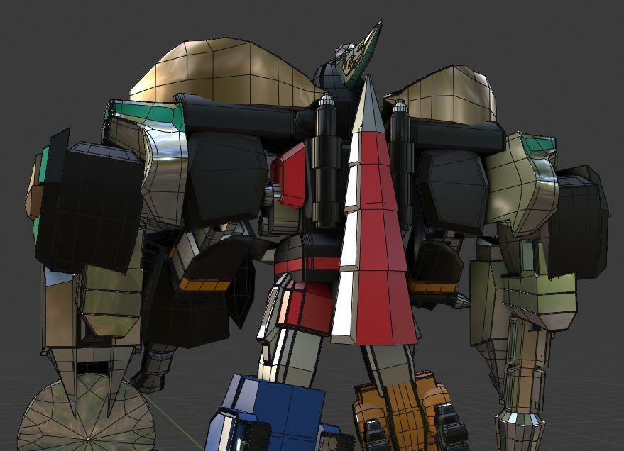 Mega Dragonzord - Power Ranger 3D model_5
