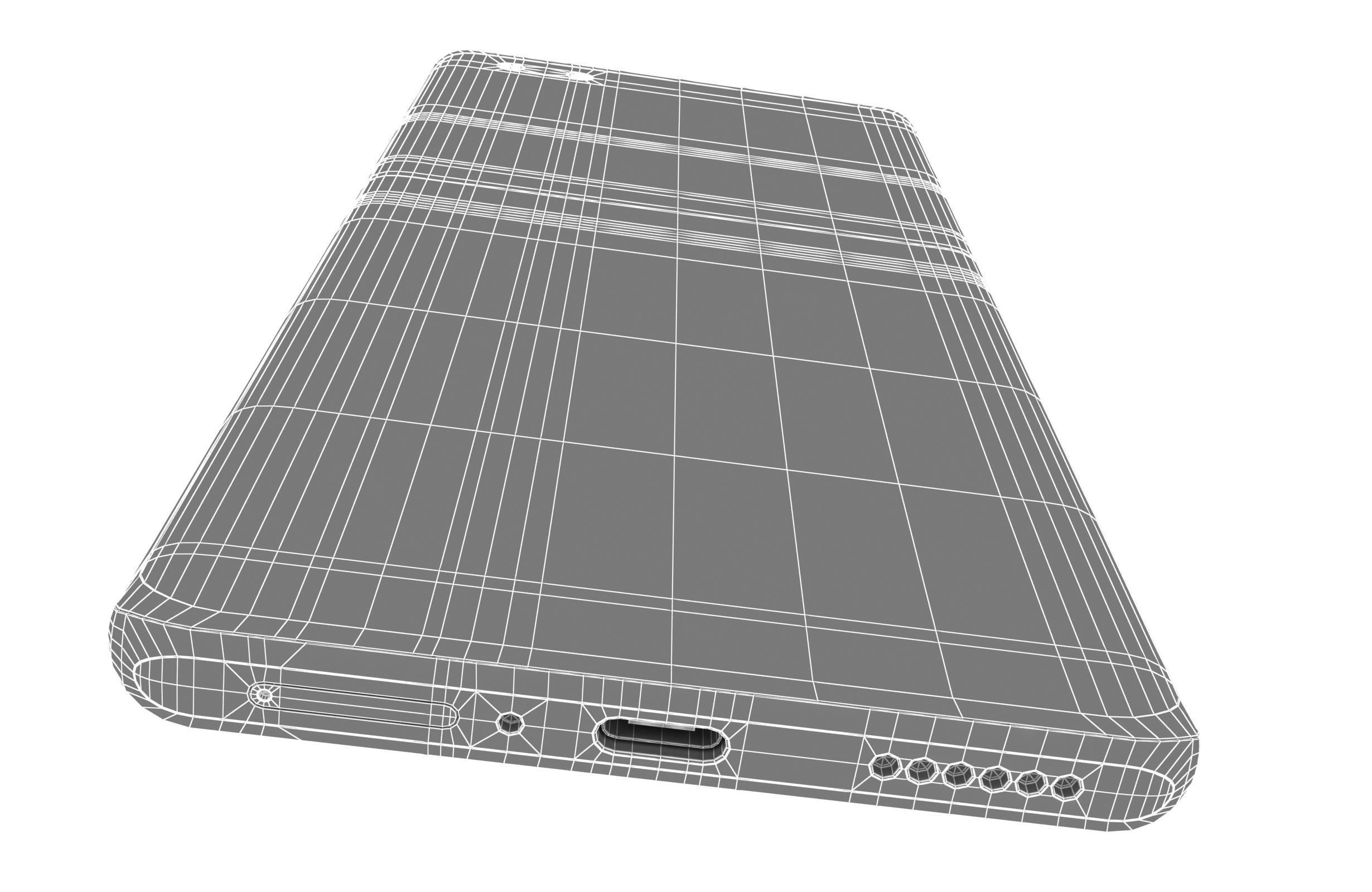 Huawei nova 10 Pro White Low-poly 3D model_19