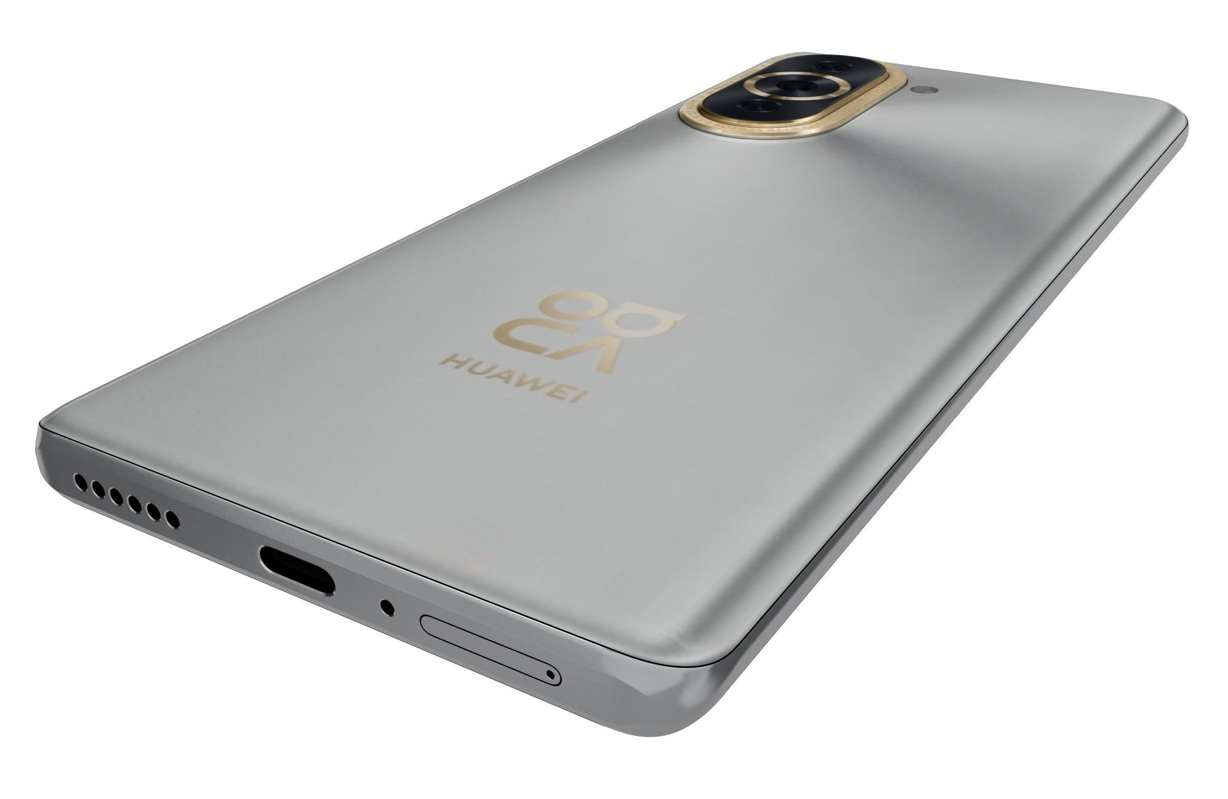 Huawei nova 10 Pro White Low-poly 3D model_14