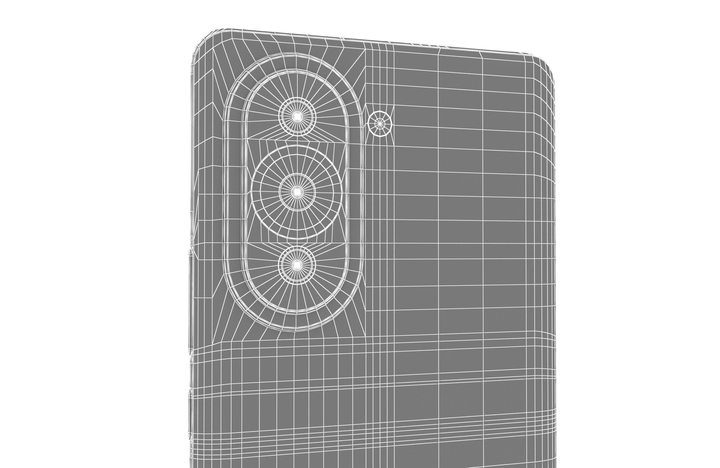 Huawei nova 10 Pro White Low-poly 3D model_20