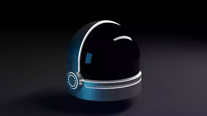 Space Helmet  Free low-poly 3D model