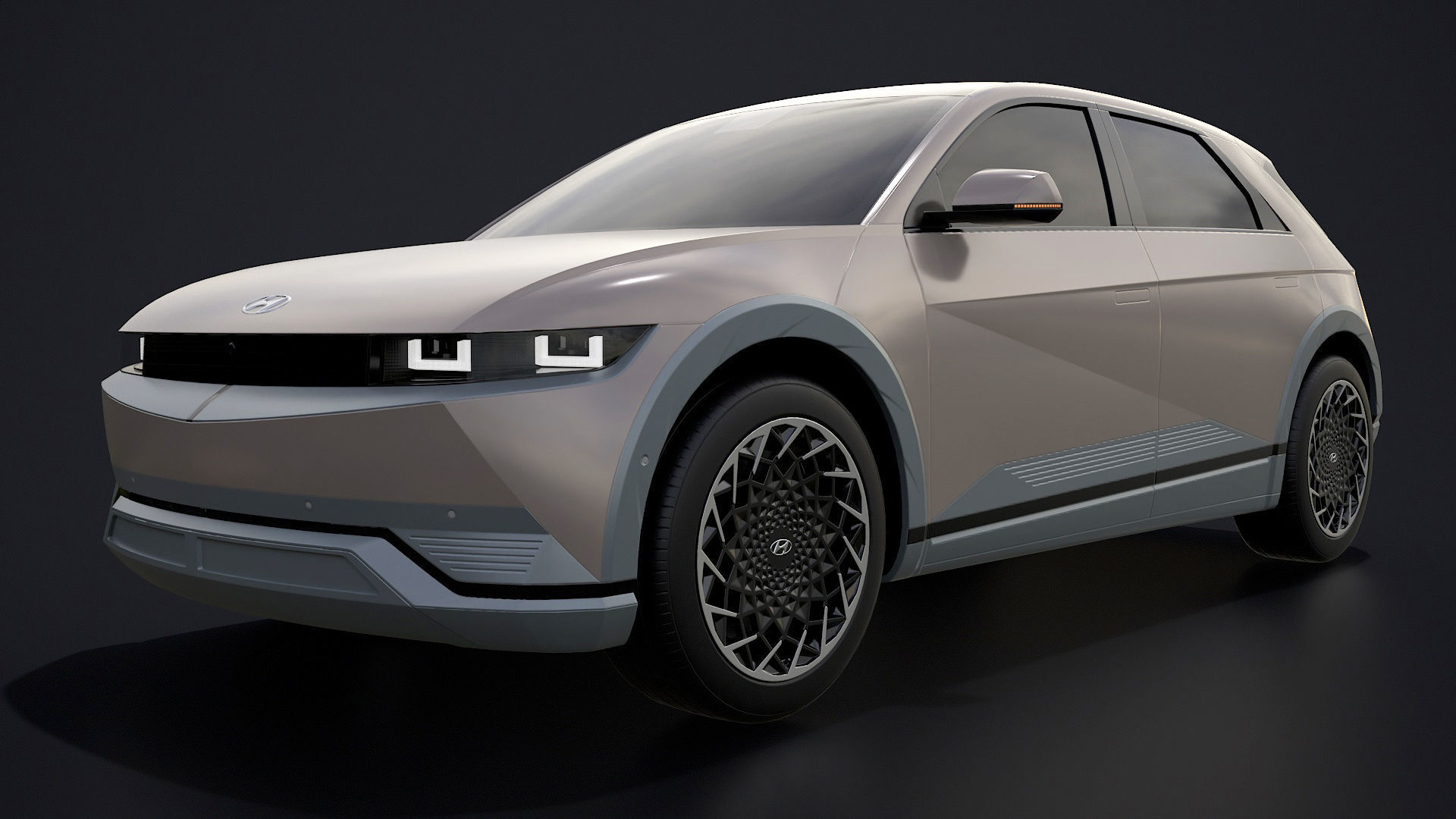 Hyundai Ioniq 5 2022 game ready Low-poly 3D model_4