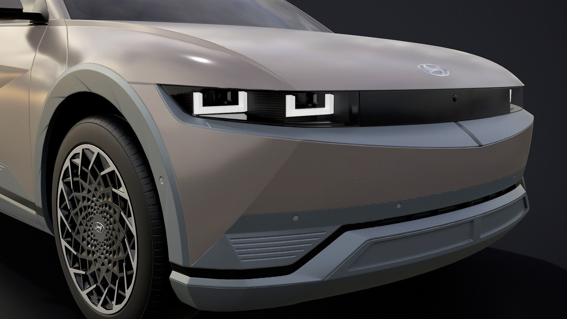 Hyundai Ioniq 5 2022 game ready Low-poly 3D model_12