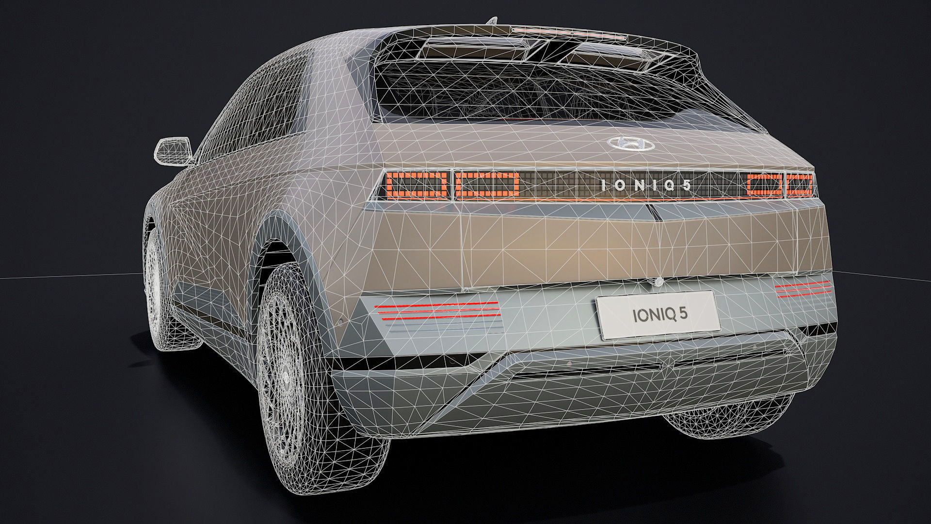 Hyundai Ioniq 5 2022 game ready Low-poly 3D model_24