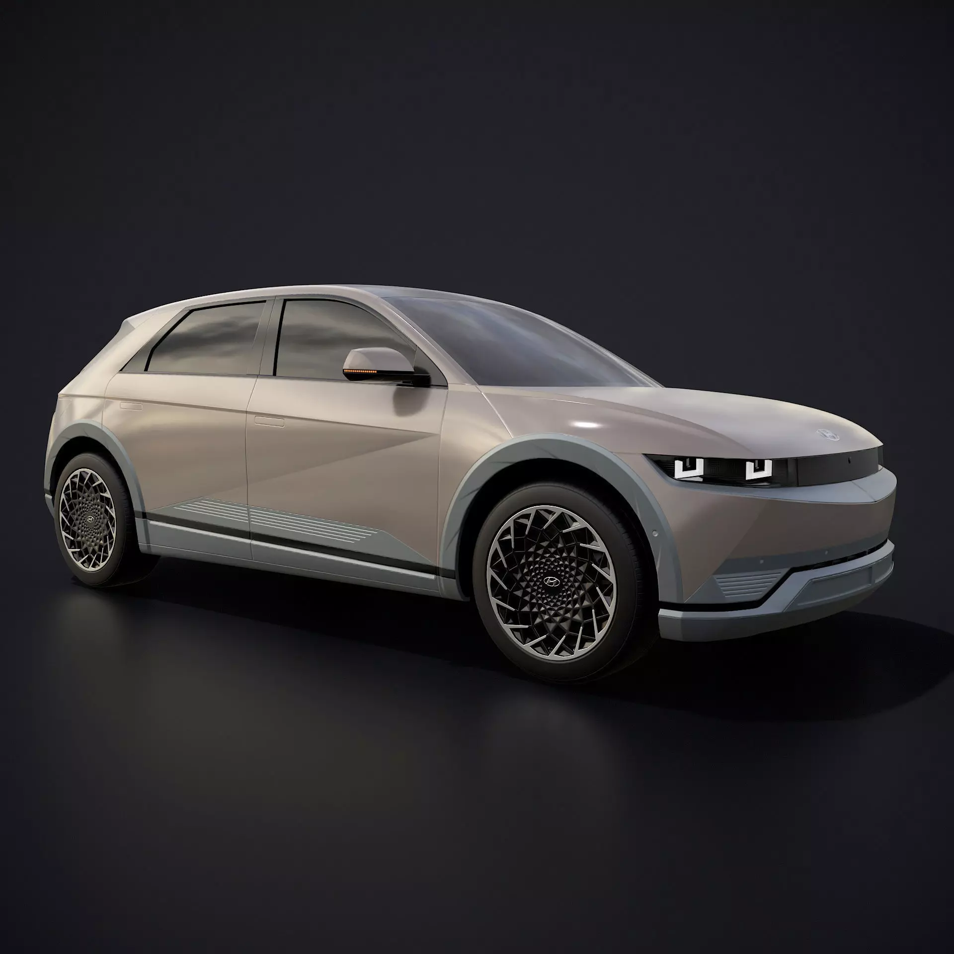 Hyundai Ioniq 5 2022 game ready Low-poly 3D model_0