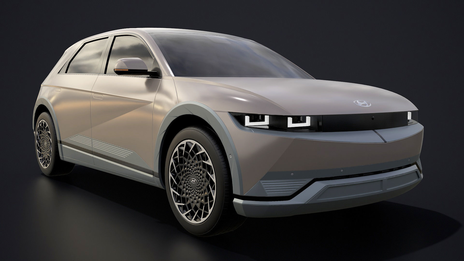 Hyundai Ioniq 5 2022 game ready Low-poly 3D model_2