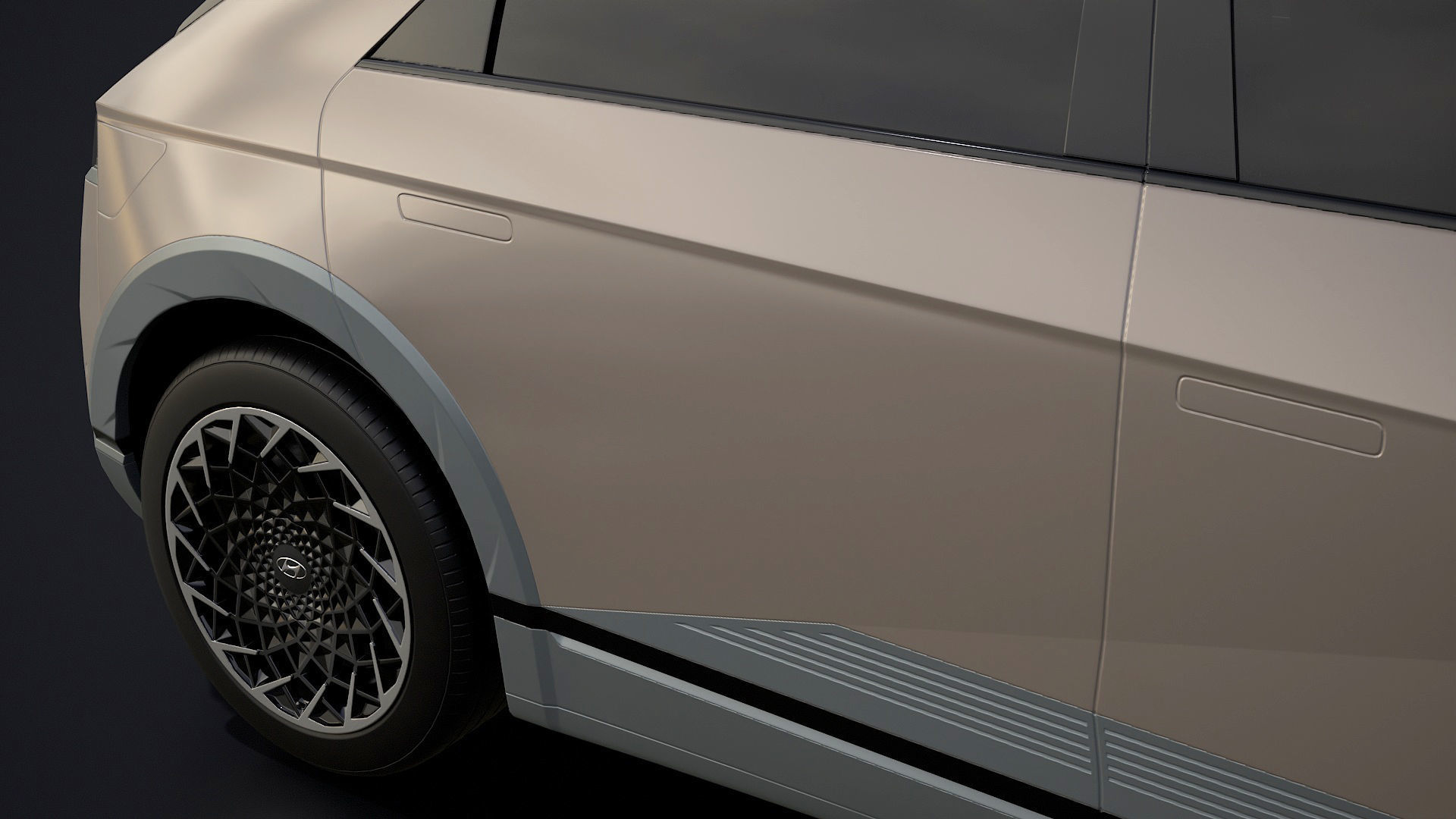 Hyundai Ioniq 5 2022 game ready Low-poly 3D model_16