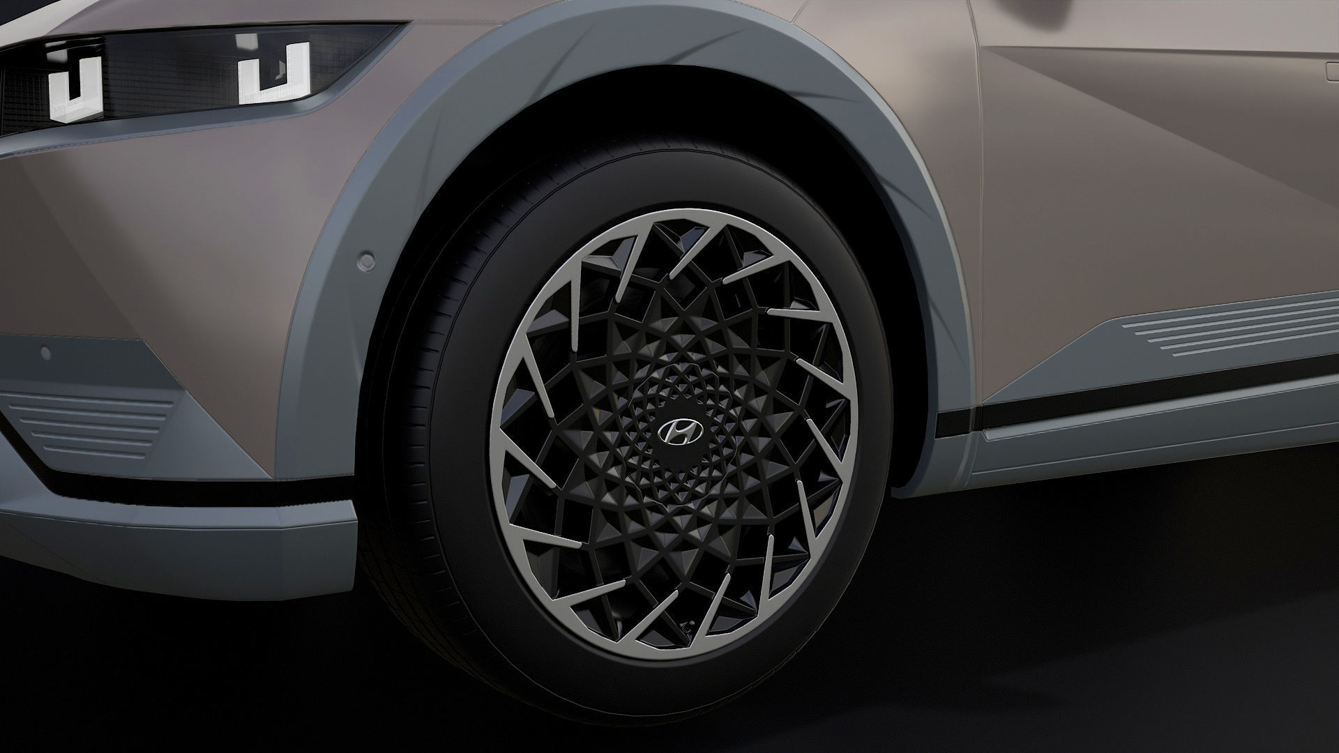 Hyundai Ioniq 5 2022 game ready Low-poly 3D model_13