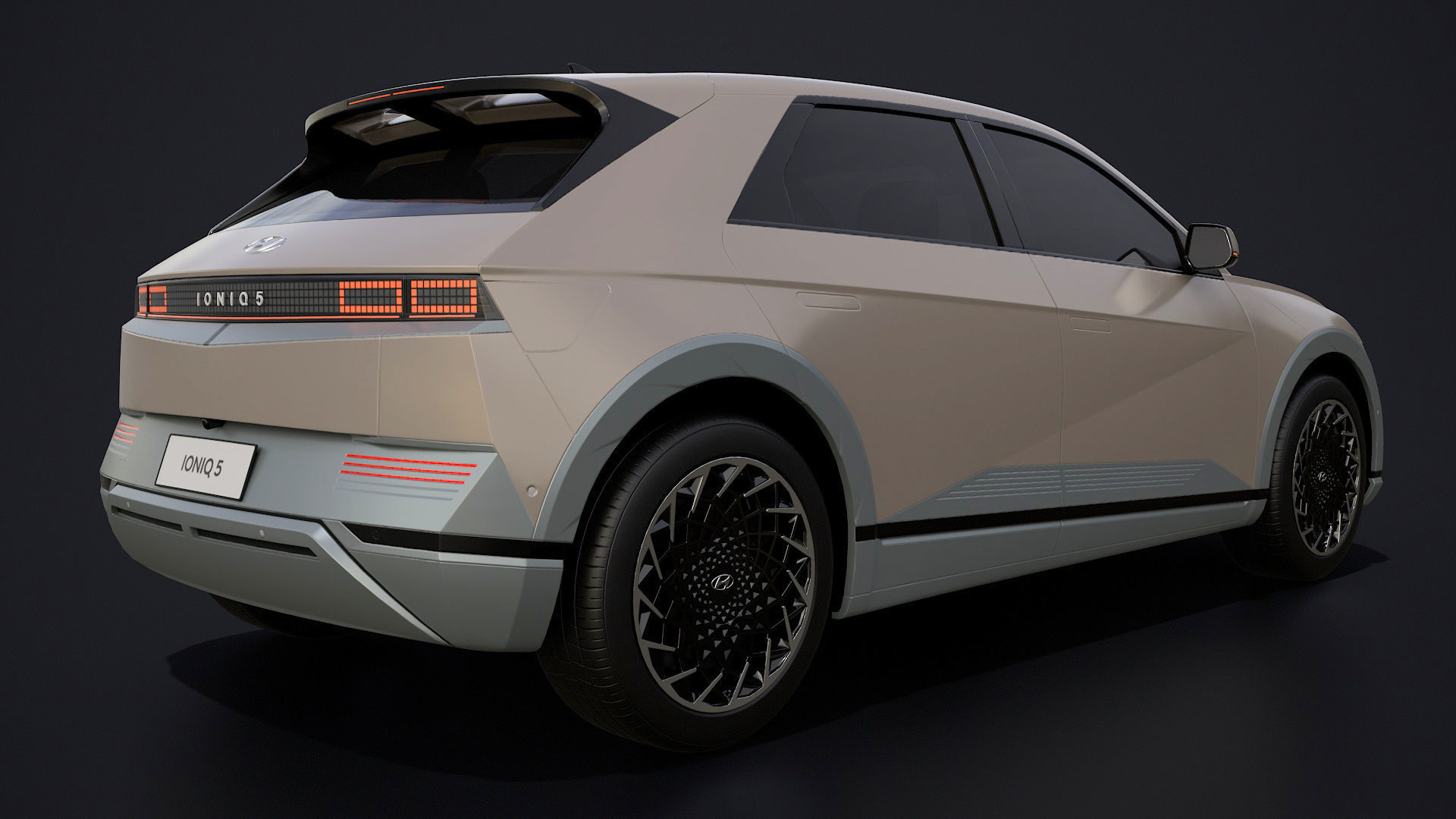 Hyundai Ioniq 5 2022 game ready Low-poly 3D model_9