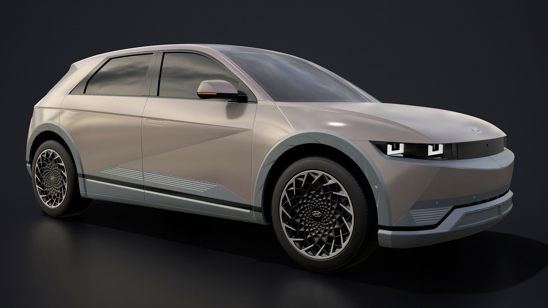 Hyundai Ioniq 5 2022 game ready Low-poly 3D model_1