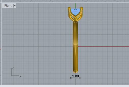 Diamond ring 1840 3D Print model 3D print model_6