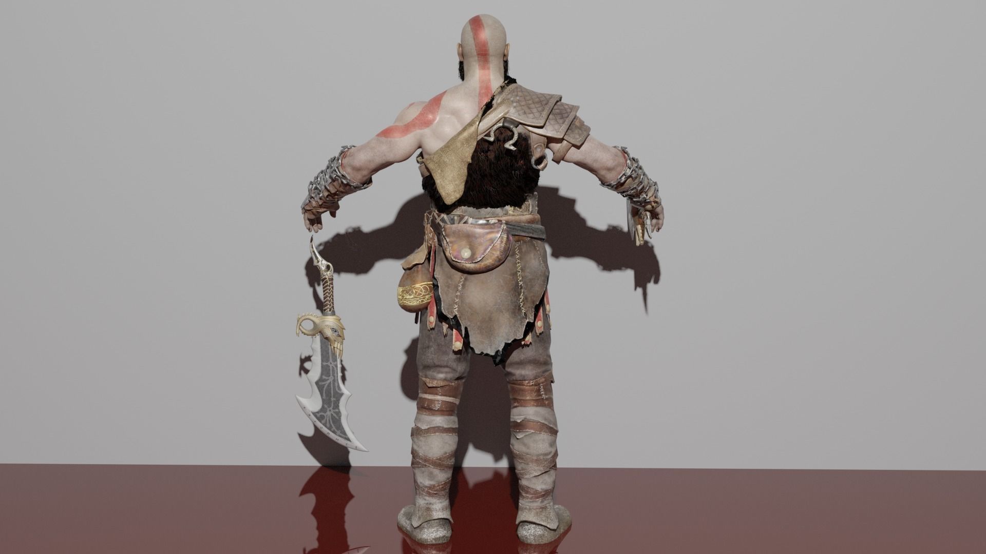 God of War 3D model_4