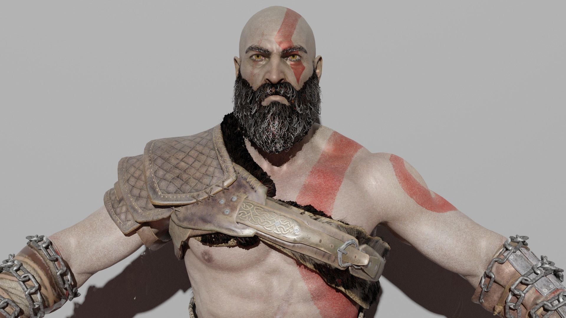 God of War 3D model_2