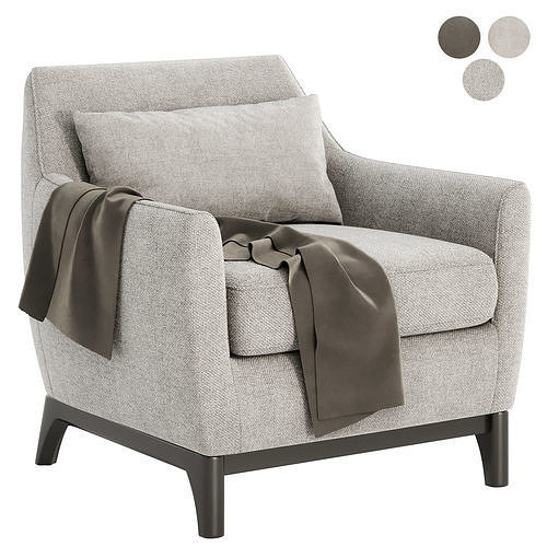 harvey armchair 3D model 3