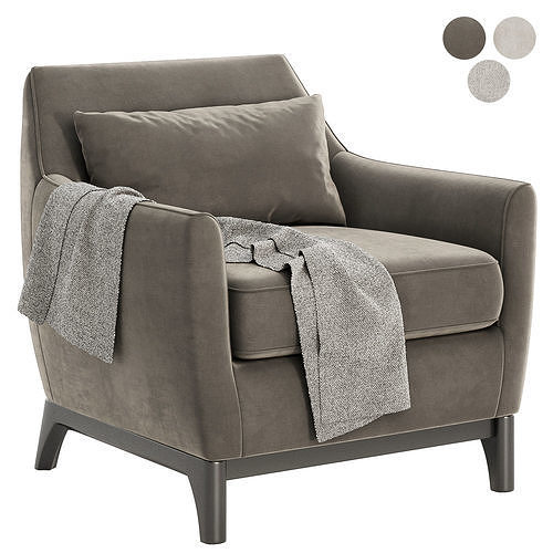 harvey armchair 3D model 2