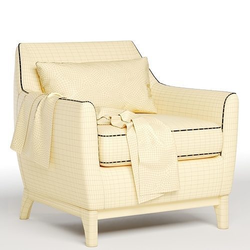 harvey armchair 3D model 7
