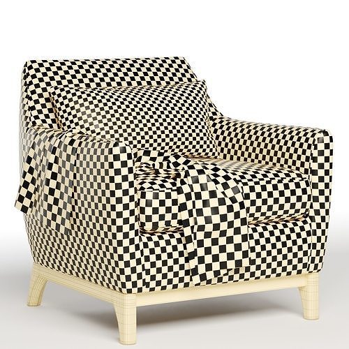 harvey armchair 3D model 6