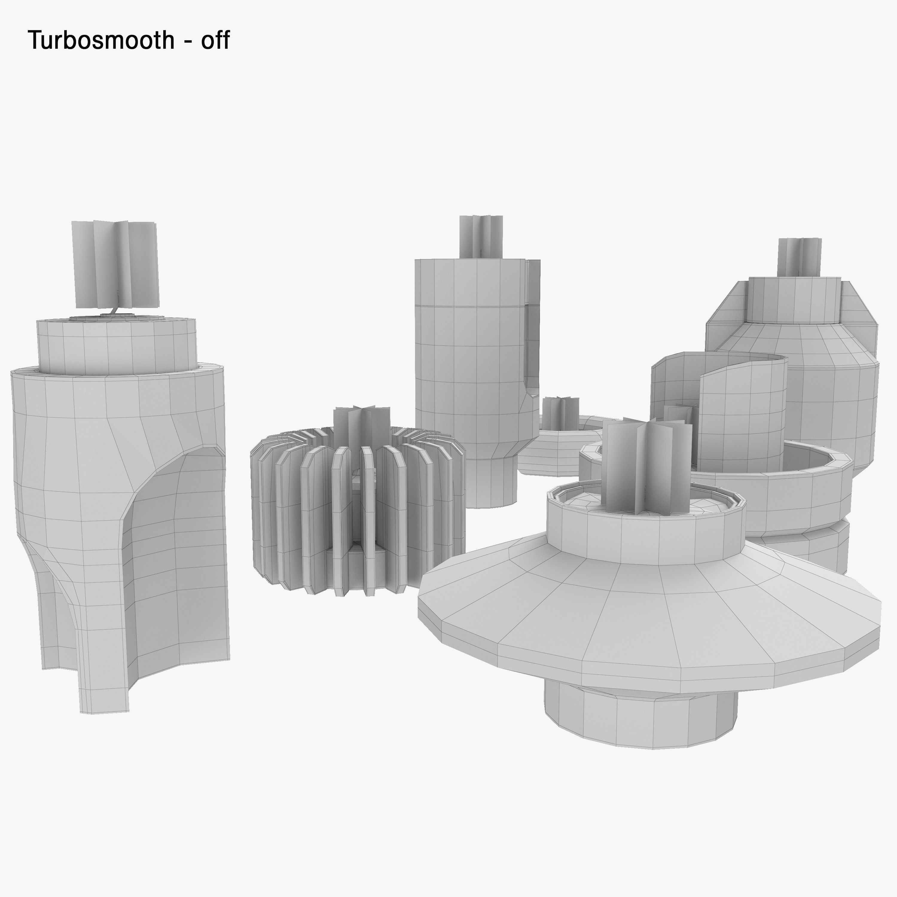 oOumm Candle Holders Decor Set 3D model_13
