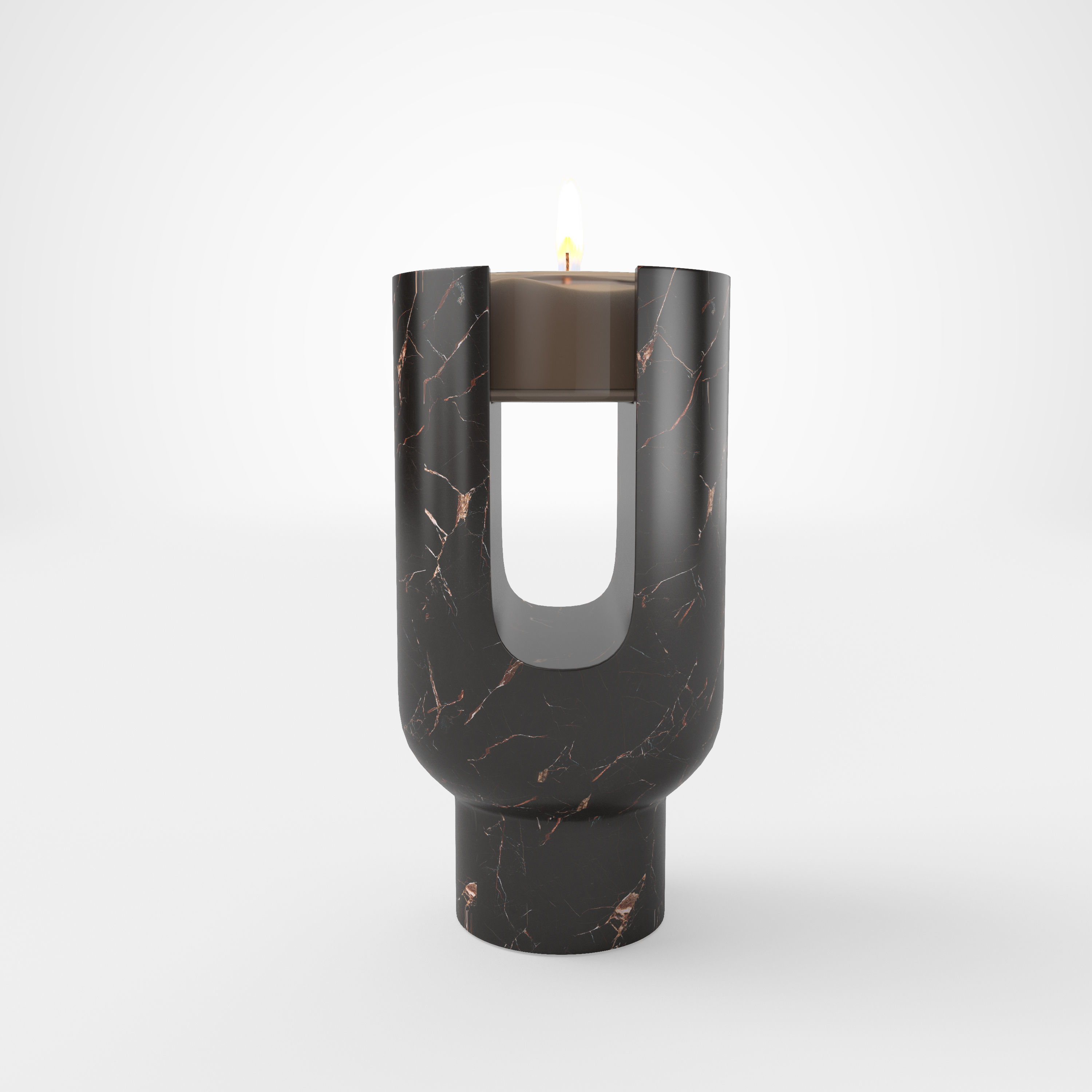 oOumm Candle Holders Decor Set 3D model_6