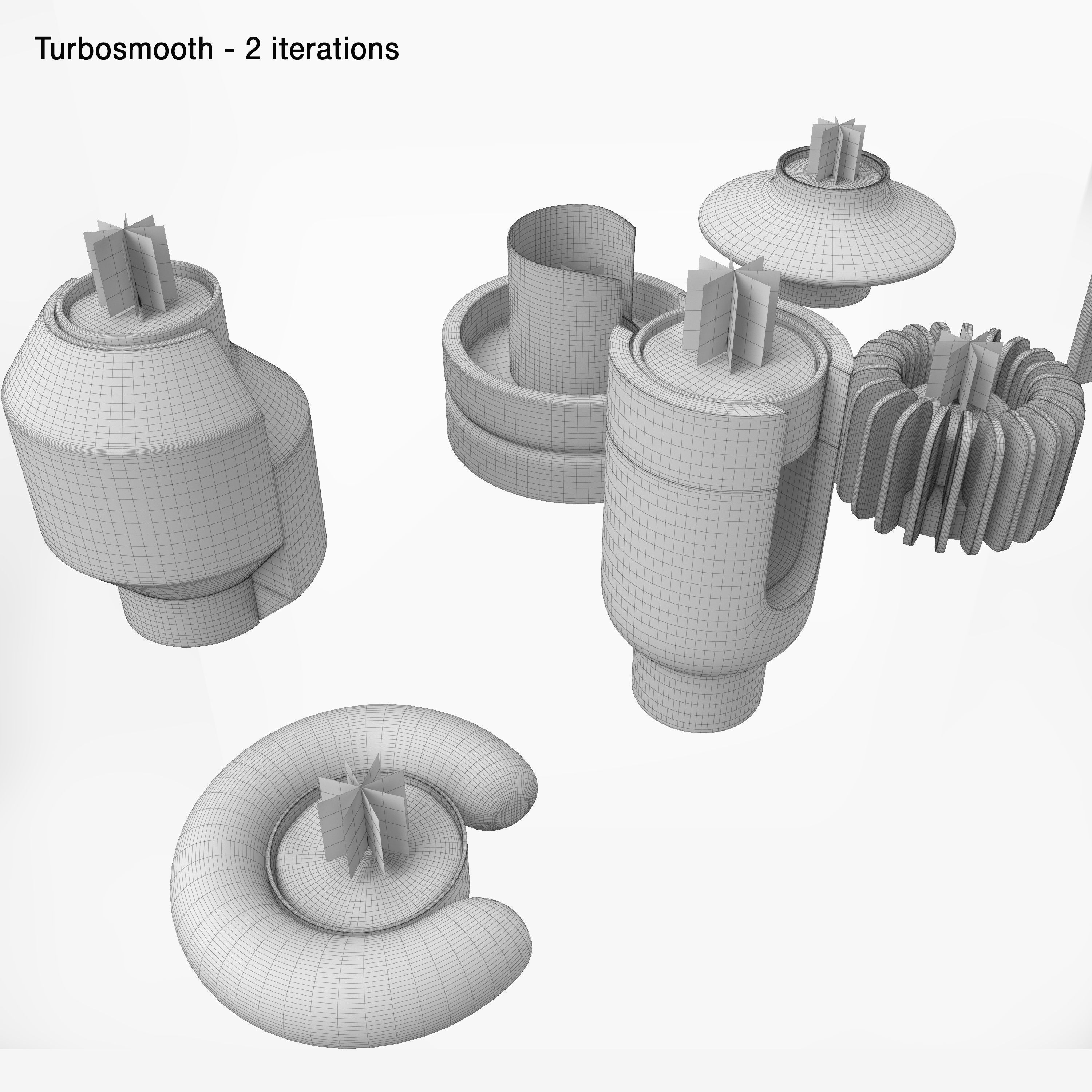 oOumm Candle Holders Decor Set 3D model_12