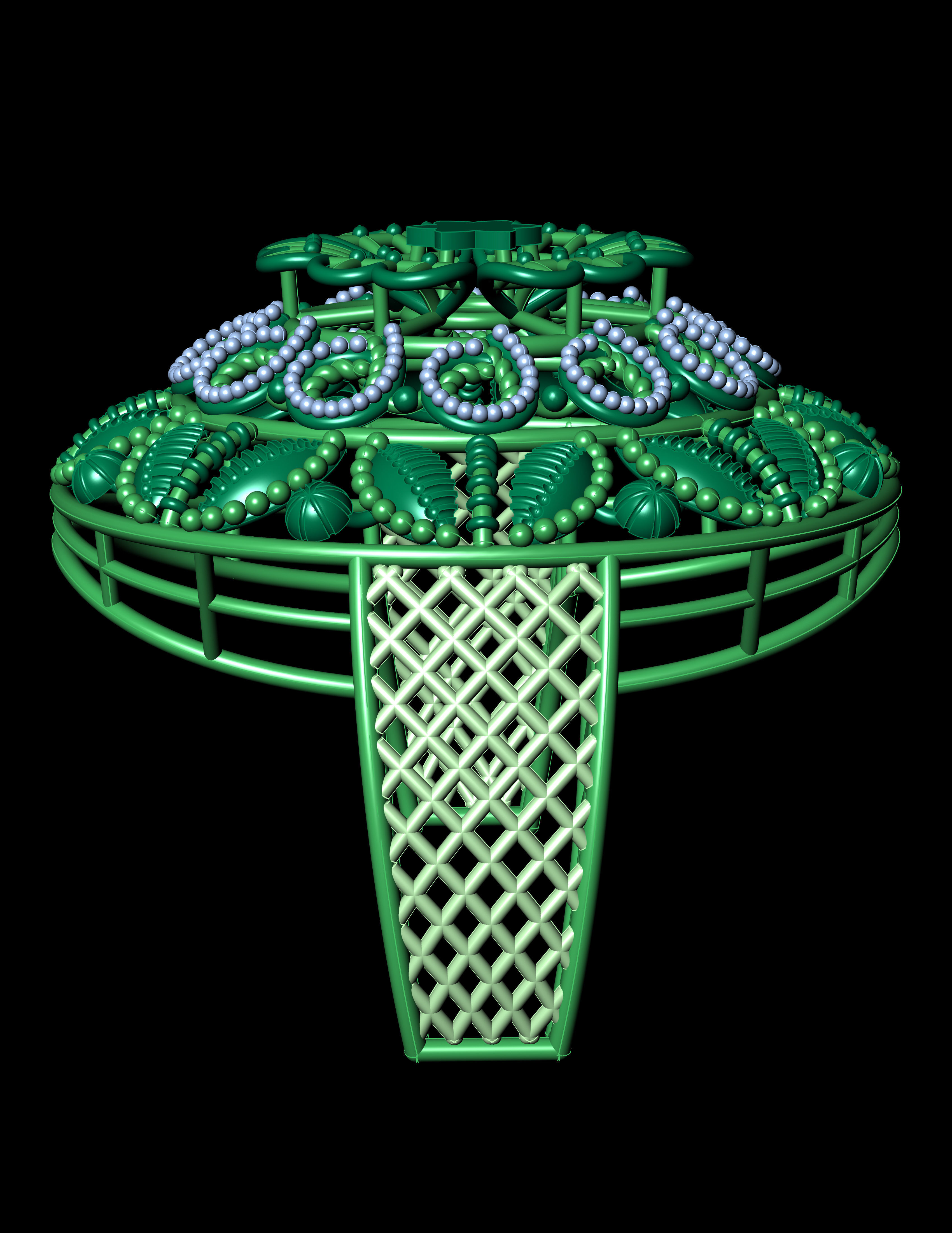 Katak Gold Ring - 3D Print File 3D print model_2