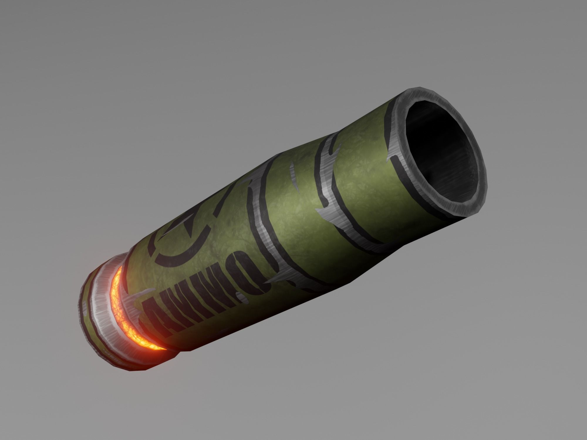 Sci-fi assault rifle Low-poly 3D model_20