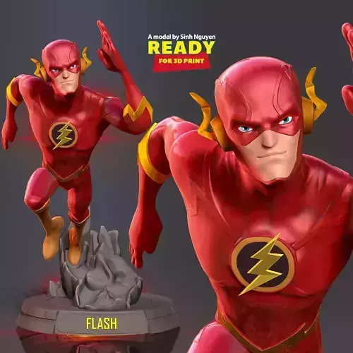 Flash stylized 3D print model