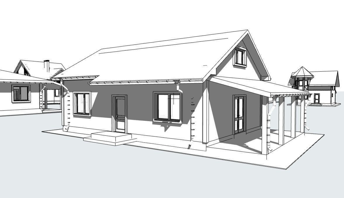 Cottage Houses- 12 Pack Low-poly part 2 3D model_20