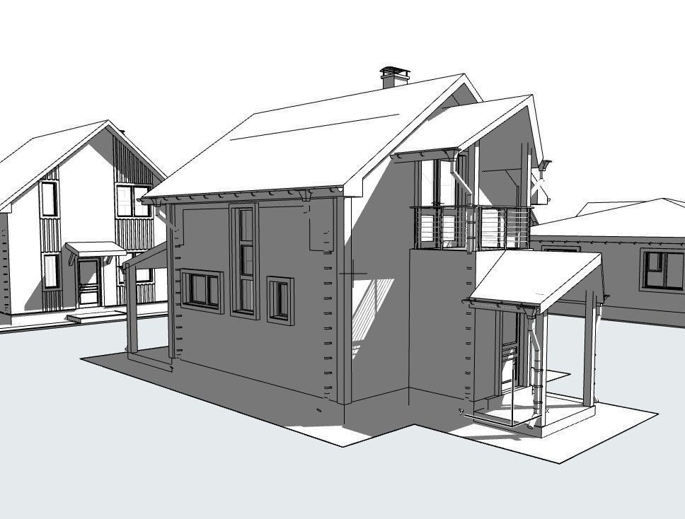 Cottage Houses- 12 Pack Low-poly part 2 3D model_21