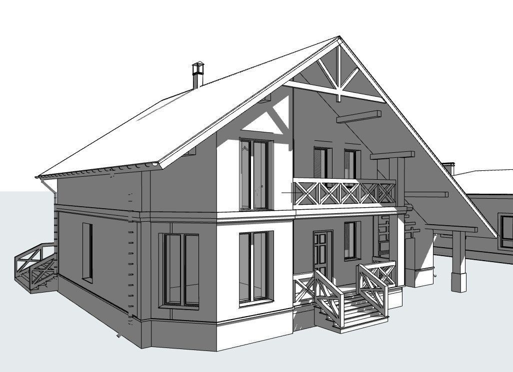 Cottage Houses- 12 Pack Low-poly part 2 3D model_18