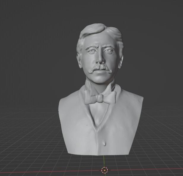 Marcel Proust 3D print model_1