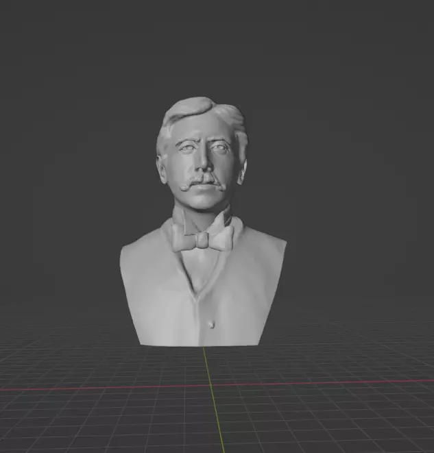 Marcel Proust 3D print model_0