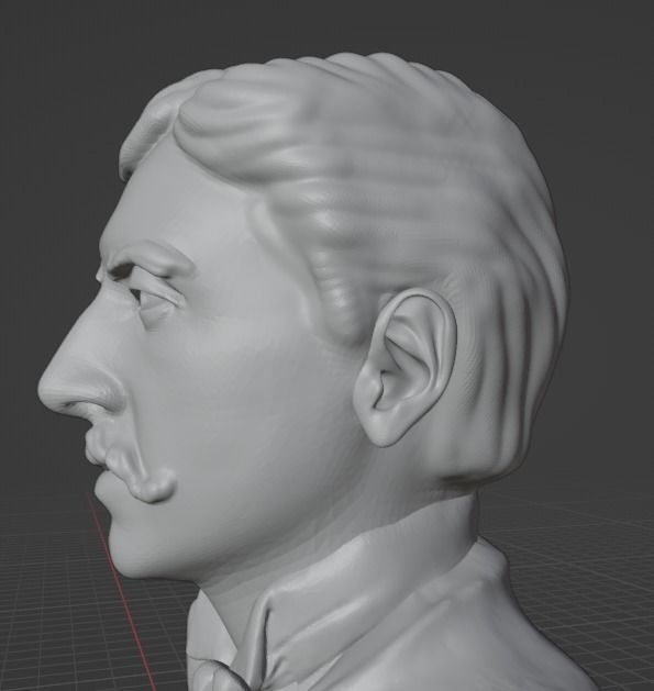 Marcel Proust 3D print model_7
