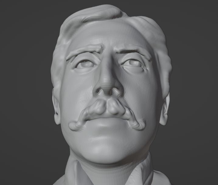 Marcel Proust 3D print model_8