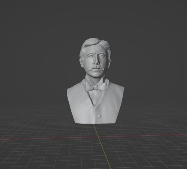 Marcel Proust 3D print model_4
