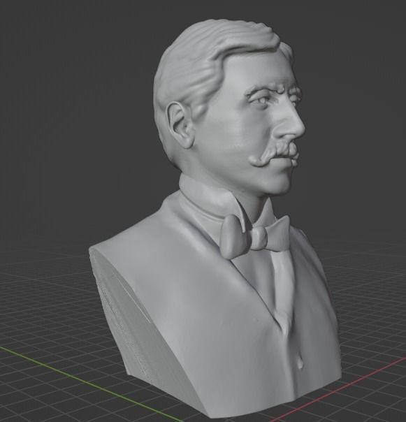 Marcel Proust 3D print model_14