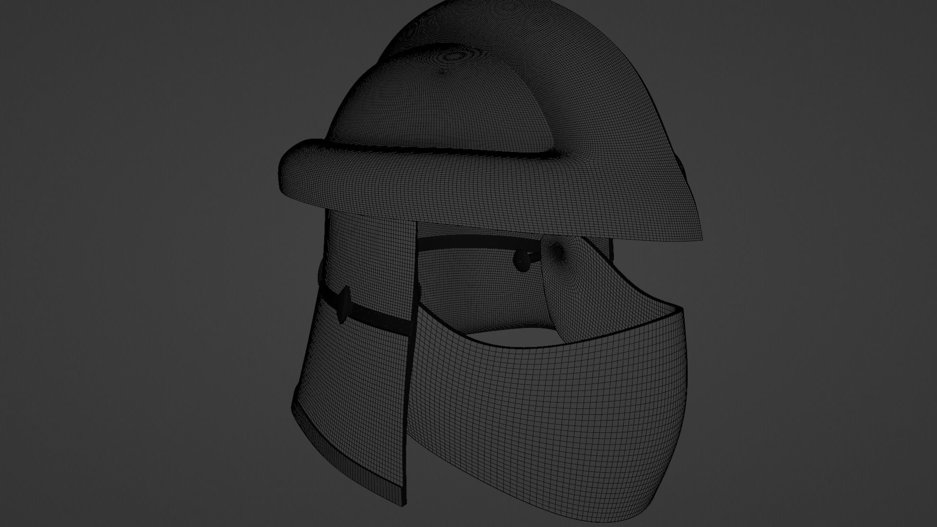 Shredder Helmet STL - Includes removable mask 3D print model_10