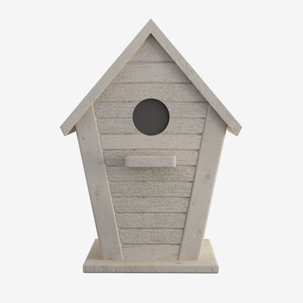 Wooden Birdhouse 02 Low-poly 3D model_7