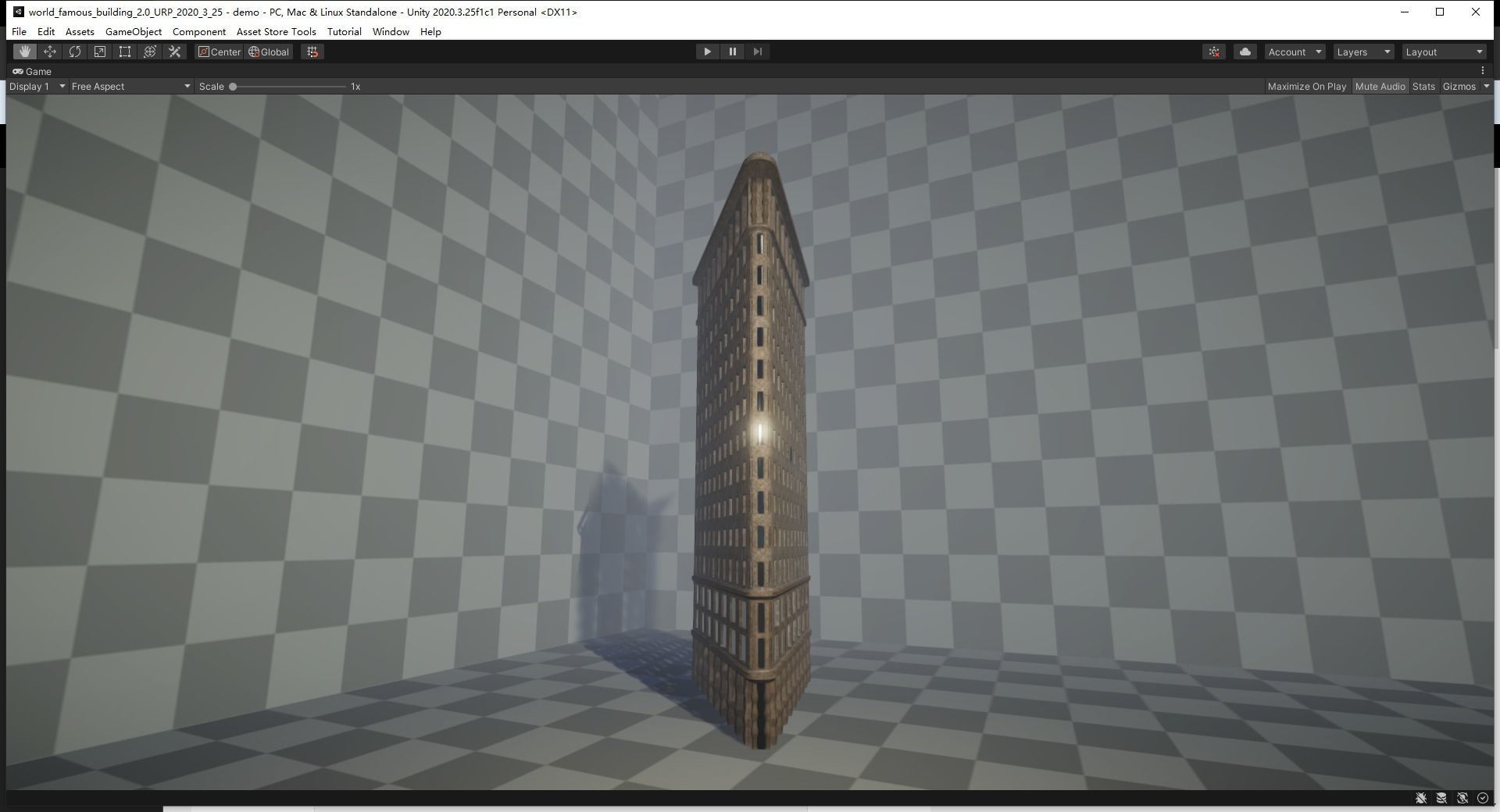 Flatiron Building Low-poly 3D model_4
