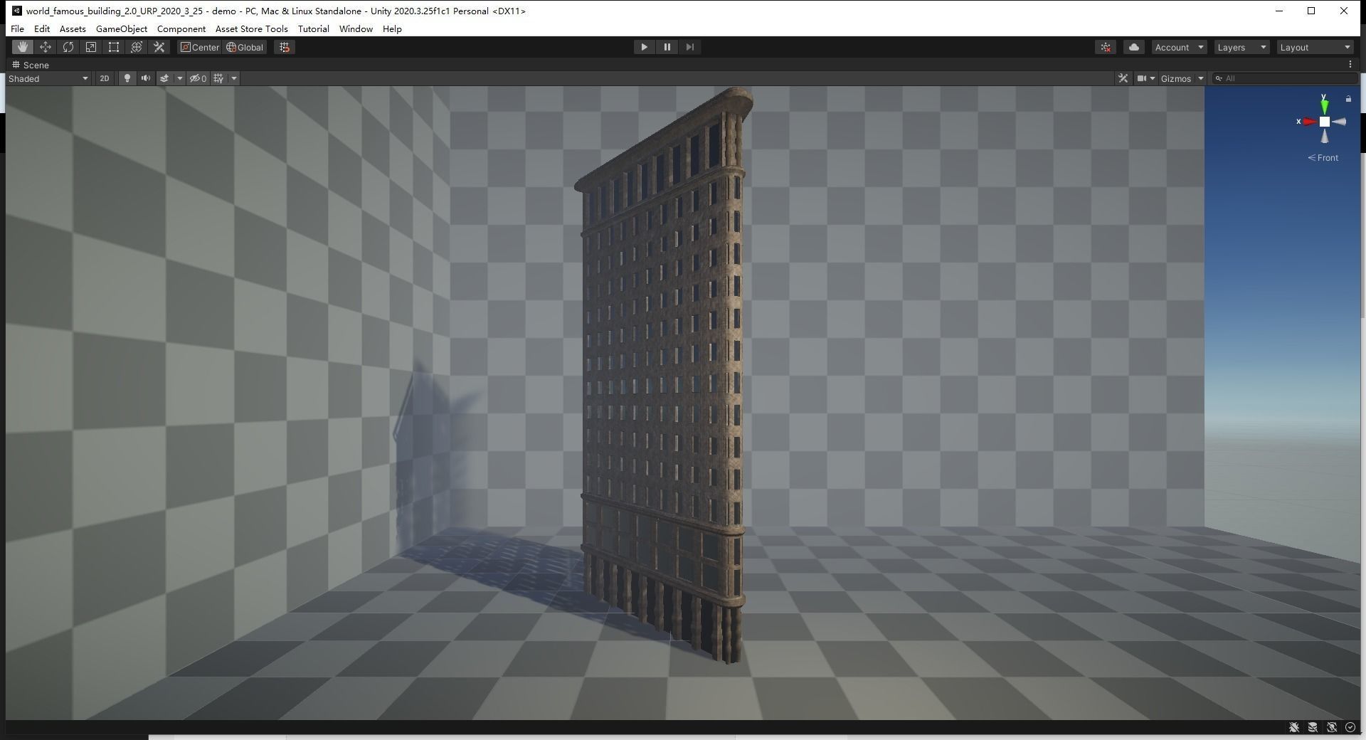 Flatiron Building Low-poly 3D model_5