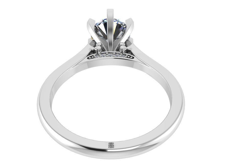 Marquise Halo Ring 1847 3D print model 3D print model_3