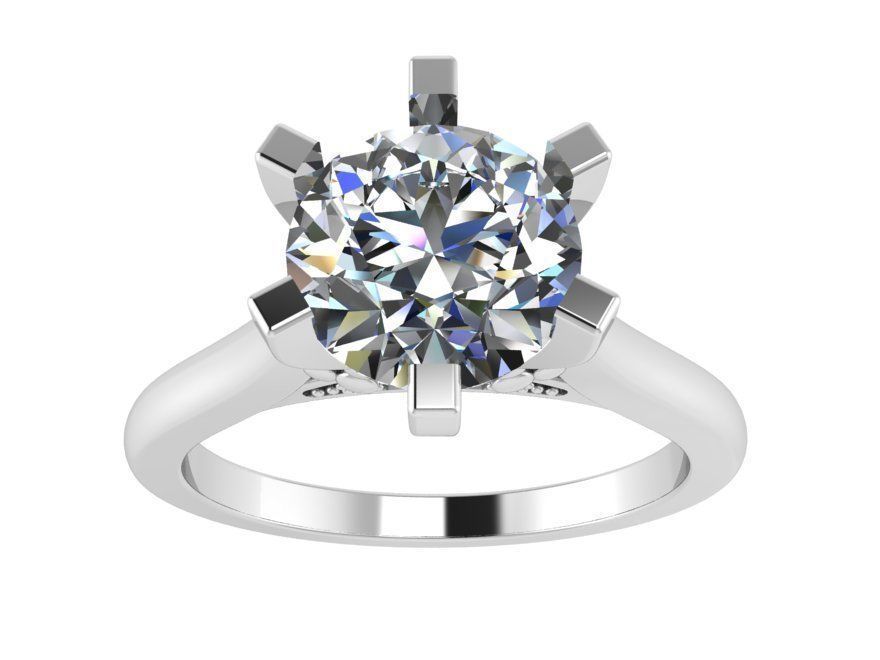 Marquise Halo Ring 1847 3D print model 3D print model_2