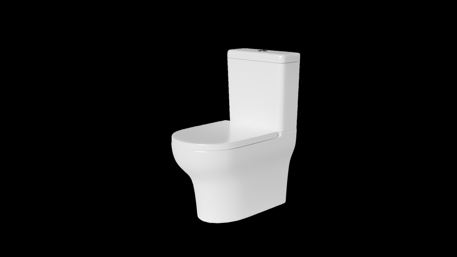 Modern toilet Free 3D model_4