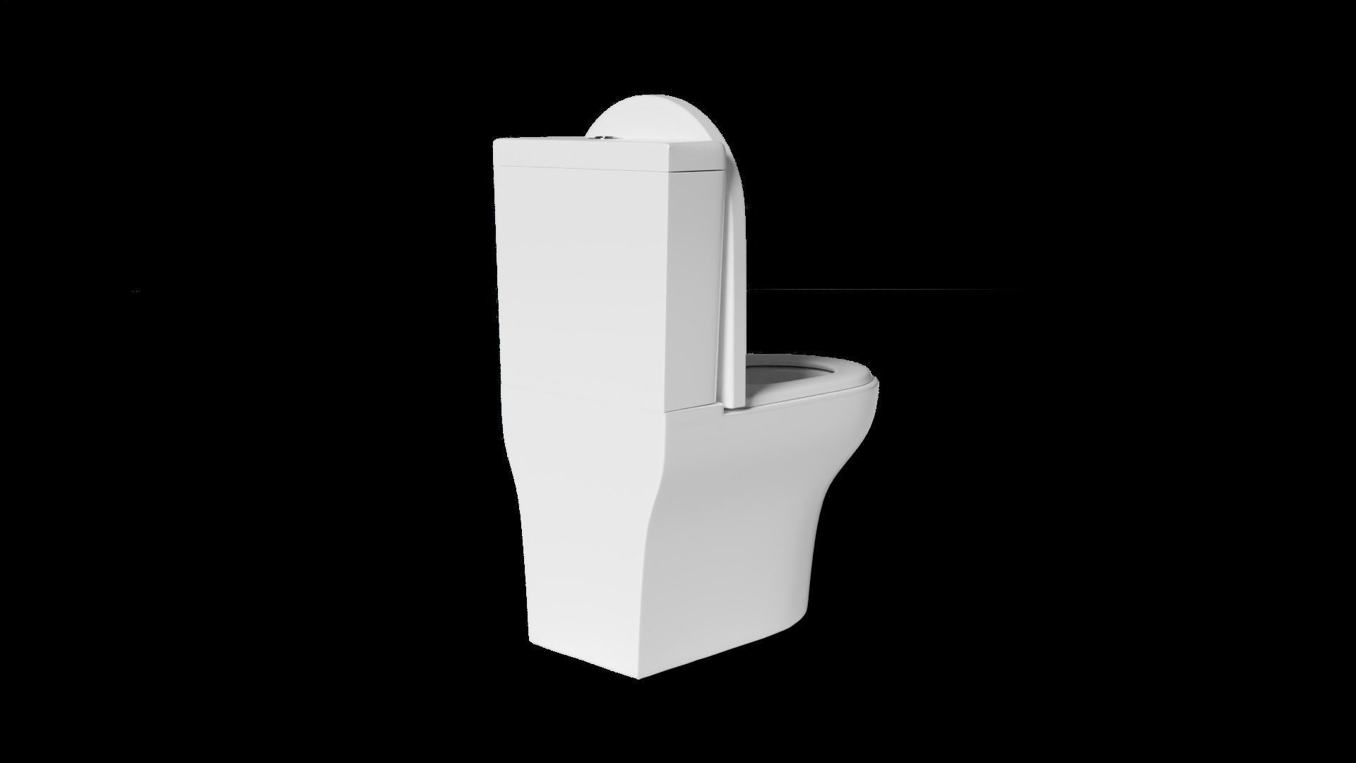 Modern toilet Free 3D model_2