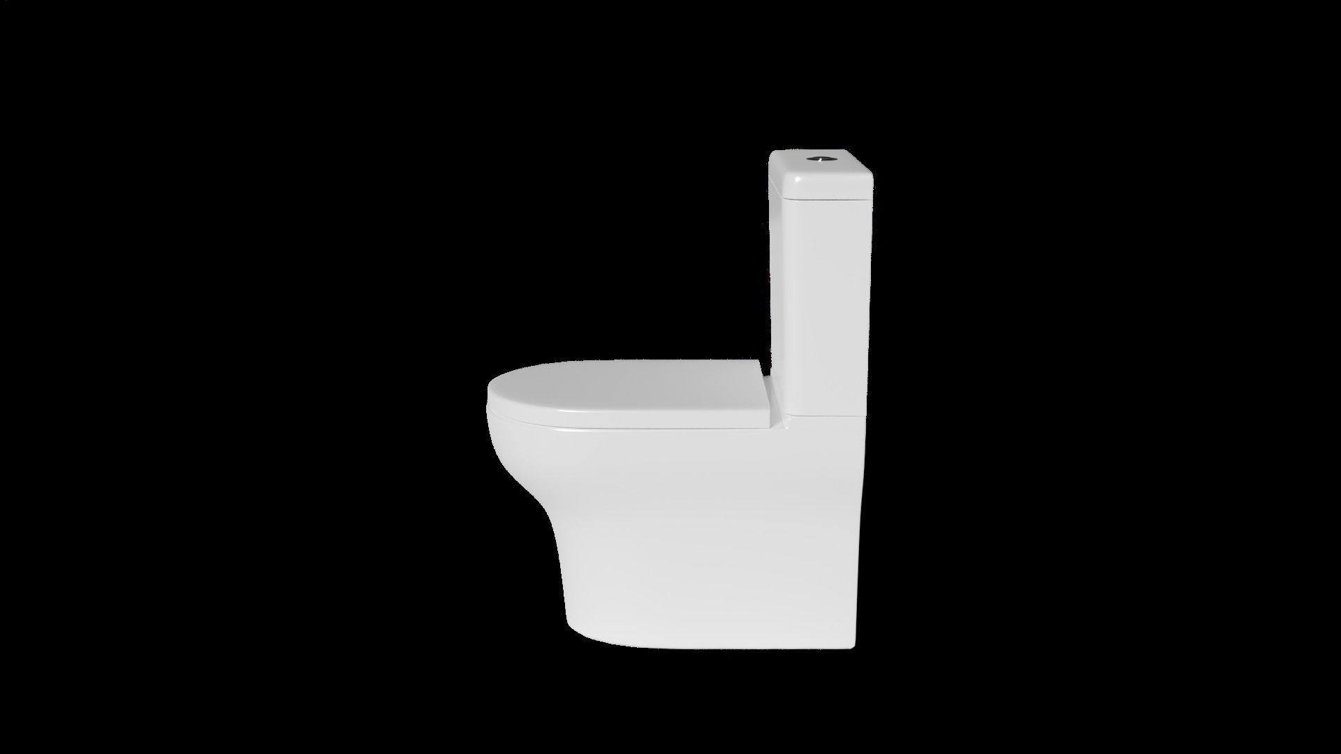 Modern toilet Free 3D model_3