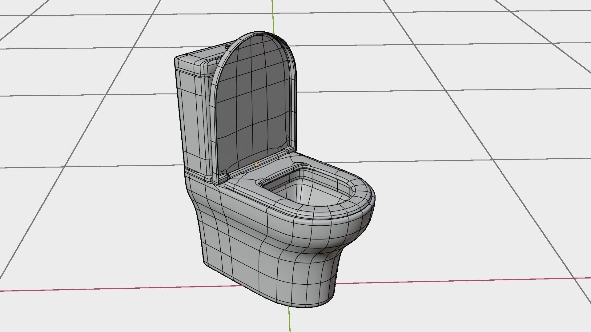 Modern toilet Free 3D model_7