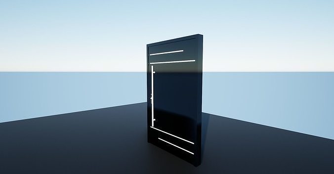 Door AX1 Low-poly 3D model