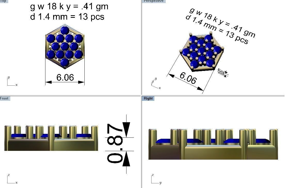 Nose pin - 177 3D print model_4