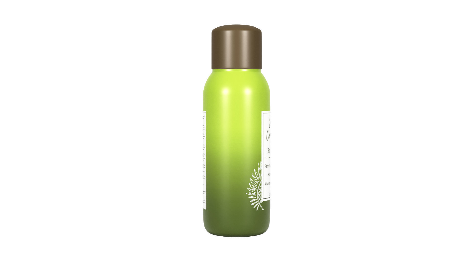 Body Oil Packaging 3D model_5